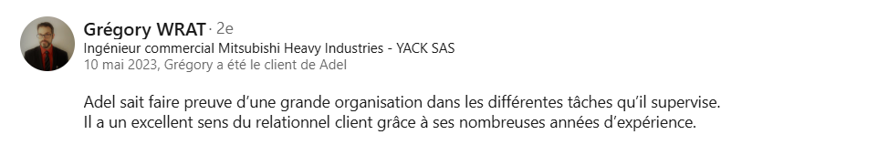 Recommandation LinkedIn 6
